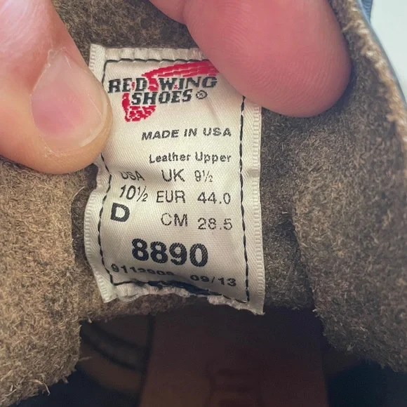 Red Wing Boots Men's 10 1/2 - Picture 4 of 7